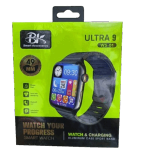 Ultra 9 WS-01 Smartwatch – 2.09-inch HD Display, Bluetooth Call, Fitness Tracker