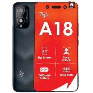 Itel A18 Smartphone, 32GB ROM, 1GB RAM, 5.0" Display, Android Go