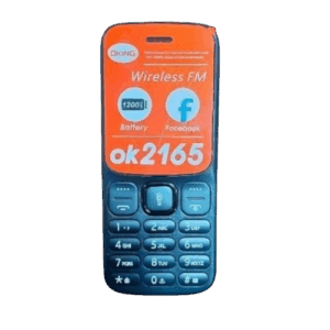 Oking OK2165 – Tri-SIM Feature Phone, 1.77″ TFT Display, FM Radio, LED Torch, 1000 mAh Battery