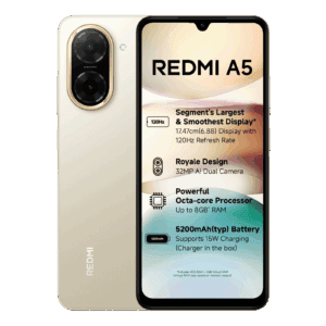 Redmi A5 – 128GB Storage, 4GB RAM, 6.7" Display, 5000mAh Battery