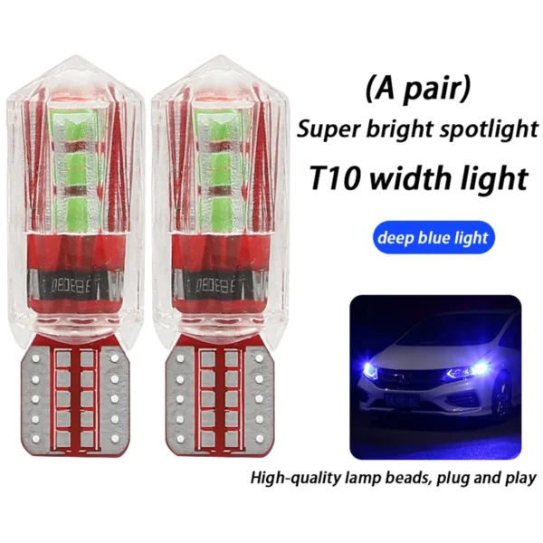 Width light modified car led lens t10 small light bulb super bright car exterior lights running lights general wholesale h11 h7 - Image 10