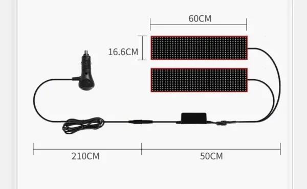 Truck Car Devil Eye LED Pixel Panel Light Remote Control Soft Foldable Lighting Scrolling For Board Windshield 12V 24V - Image 27