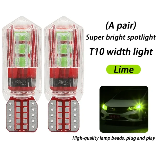 Width light modified car led lens t10 small light bulb super bright car exterior lights running lights general wholesale h11 h7 - Image 15