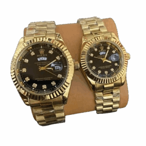 Rolex Couple Watch Set – Unisex Stainless Steel Luxury Timepieces