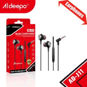 Aldeepo AD-J11 Wired In-Ear Stereo Earphones with Mic